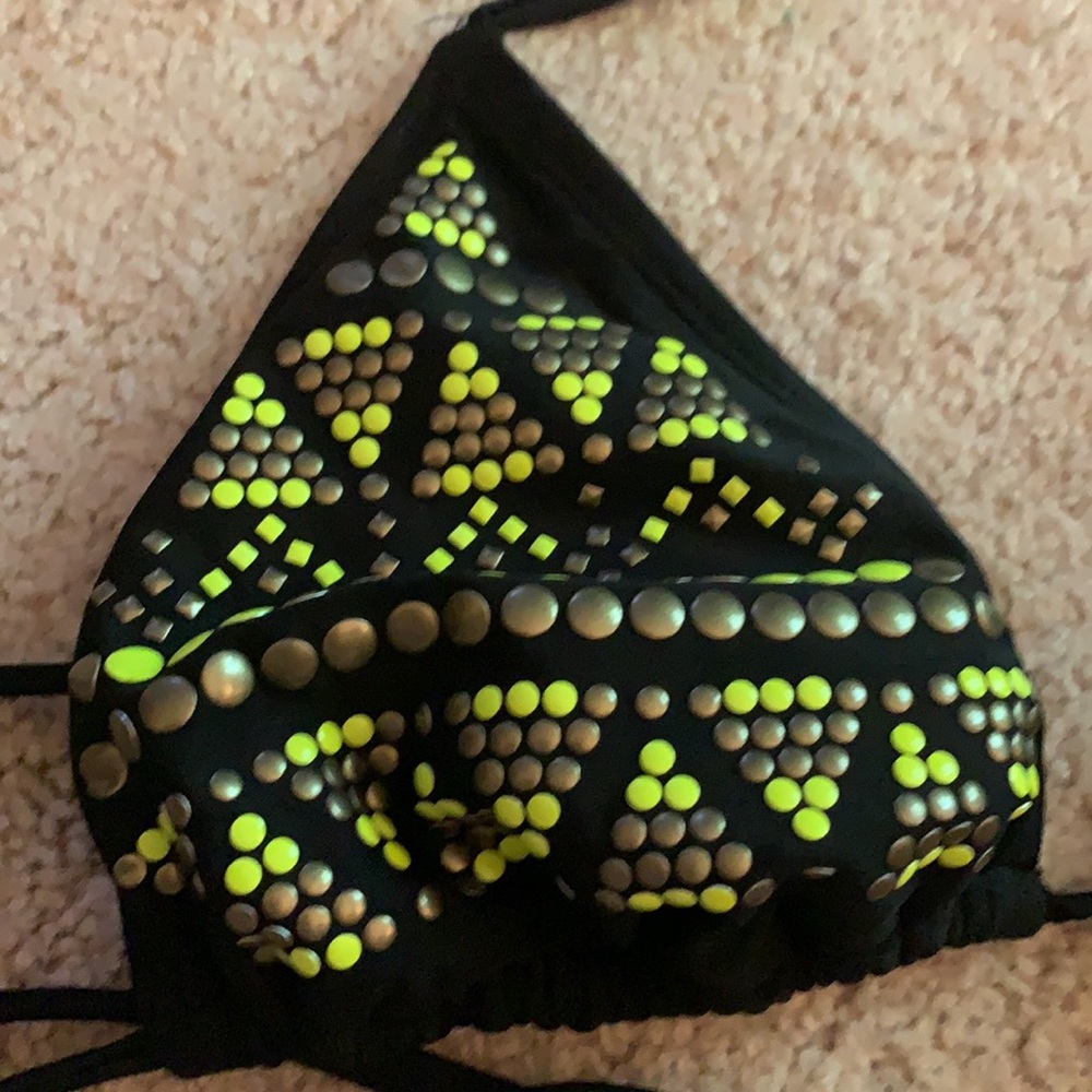 Neon Aztec Bikini Top - Picture 2 of 9